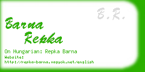 barna repka business card